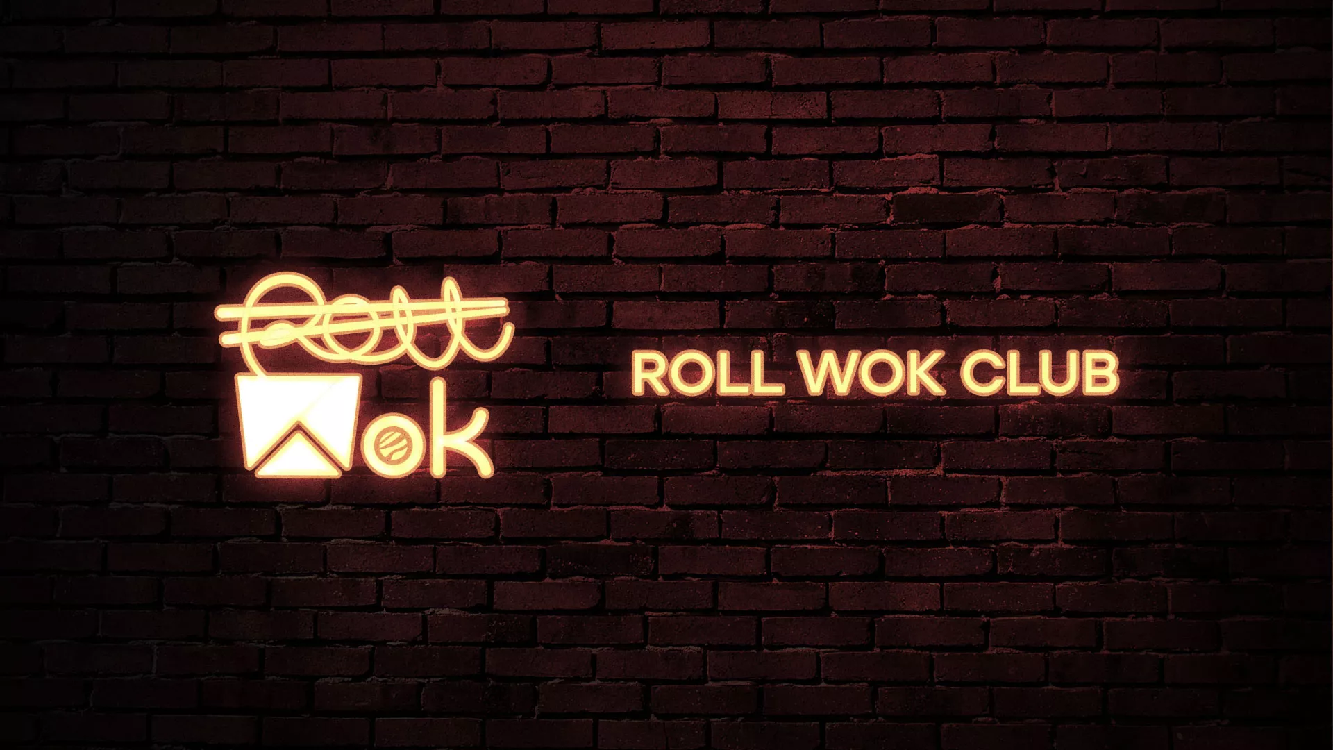 Разработка логотипа суши-бара «Roll Wok Club» в Заволжске